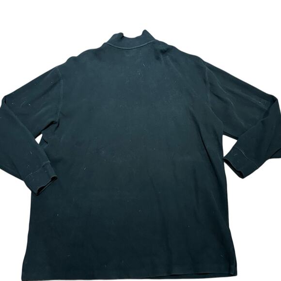 Polo Ralph Lauren Black Quarter-Zip Pullover in a Mens Size 3XLT - Picture 2 of 7